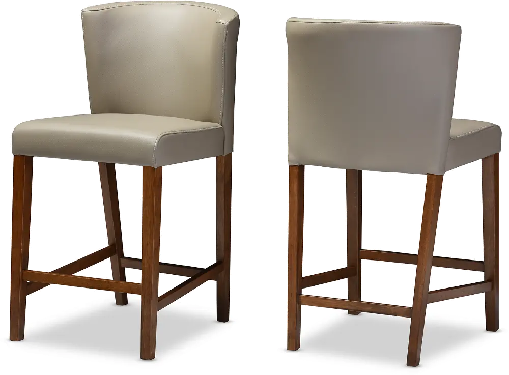 121-6630-RCW Olivia Gray Counter Height Stool (Set of 2)-1