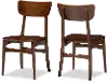 121-6623-RCW Netherlands Brown Dining Room Chair (Set of 2)