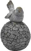 17.25 Inch Garden Bird on Ball Decor