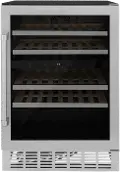 RWV-UD-24 ZLINE 24 Monument Dual Zone 44-Bottle Wine Cooler - Stainless Steel
