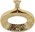 10.5 Gold Oval Vase