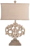 29.5 Inch Filigree Resin Table Lamp