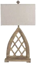 32 Inch Cathedral Window Table Lamp