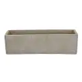 11 Rectangular Gray Resin Planter