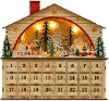 House In Winter Scene Calendar