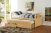 Britton Natural Pine Twin Captain's Bed with Trundle