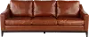 De la Cruz Brown Leather Sofa