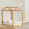 14237 Sweedi Ochre Yellow Toddler House Bed Frame