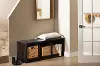14697 Toza Rubbed Black Storage Bench