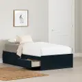 14714 Hazen Navy Blue Twin Storage Bed
