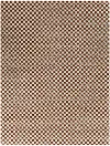 Mann 8 x 10 Checkered Orange Area Rug