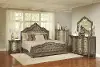 Clearance Seville Platinum Gold 3 Piece Queen Bedroom Set