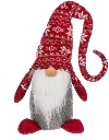Festive Red Hat Gnome Figurine