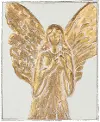 17.32 Inch White and Gold Angel Decor