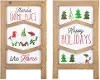 Assorted Merry Christmas and Happy Holidays Sign