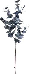 34 Inch Black and Gray Eucalyptus Spray