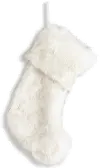 22 Inch Cream Faux Fur Stocking