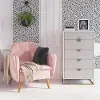 Paris Hilton X Novogratz Kelly Glam White Chest of Drawers