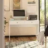 The Loft White 2-Drawer Writing Desk