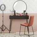 Kimberly Black Vanity with Drawers