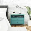 Her Majesty Emerald Green 2-Drawer Nightstand