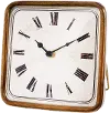 6.25 Inch Antique Gold Square Clock