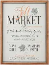 24 Inch Fall Market Metal Framed Art