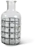 Large 16-Inch Glass Bubble Vase