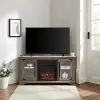 ABF54FCGW Abigail 54 Gray Wash Corner Fireplace TV Stand