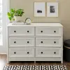 BR6OKLDWH Oakland White 6-Drawer Dresser
