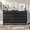 BR9DRLEEDRBL Lee Black Mid Century Dresser