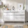 BR9DRLEEDRWH Lee White Mid Century Dresser