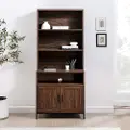 BS64CH2DDW Chevy Walnut 3-Shelf Hutch Bookcase
