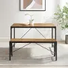 DKDB46AIBW Angle-Iron Barnwood Dining Bench