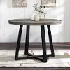 DNGD6EGY Durango 42 Distressed Gray Round Dining Table