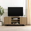 GRET60MCCO Girona 60 Coastal Oak TV Stand with Paneled Doors