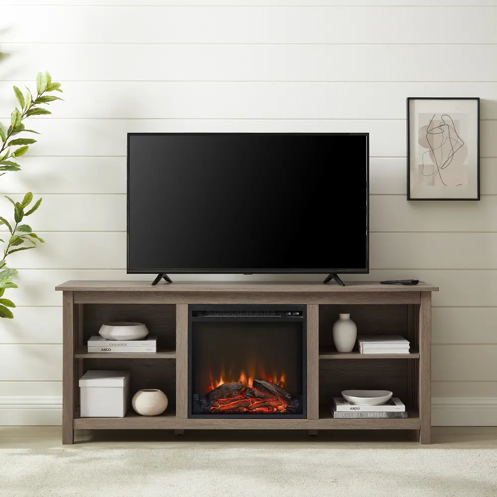 MSF58FCAG Mission Driftwood 58  Fireplace TV Stand-1