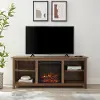 MSF58FCRO Mission Rustic Oak 58 Fireplace TV Stand