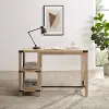 MTXD5EWO Metal X White Oak Wood Storage Island