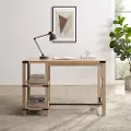 MTXD5EWO Metal X White Oak Wood Storage Island