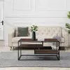 MYO40CTDW Maya Dark Walnut Floating Shelf Coffee Table