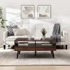 NORL1KDW Nora Dark Walnut Coffee Table with Drawers