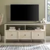 W60NAT3DRWWG Natalee 60 Distressed White & Gray 3-Drawer TV Stand