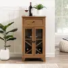 WLED3DEO Wiley English Oak Two-Door Bar Cabinet