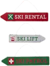 Assorted 16.25 Inch Ski Sign Ornament