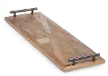 24 Inch Rustic Handled Tray