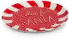 Red and White Cookies for Santa Plate