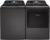 KIT GE Profile Agitator Washer and Gas Dryer Set - Diamond Gray PT900B