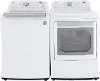 KIT LG Top Load Washer and Electric Dryer - White, 7155W