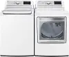 KIT LG Top Load Washer and Electric Dryer - White, 7900W